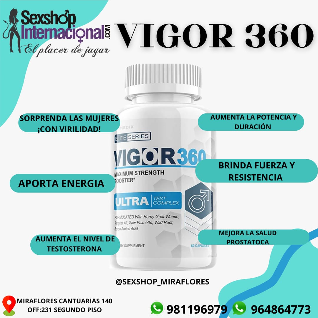 SUPLEMENTO VIGOR 360-AMERICANO 100 NATURAL SEXSHOP MIRAFLORES 981196979 